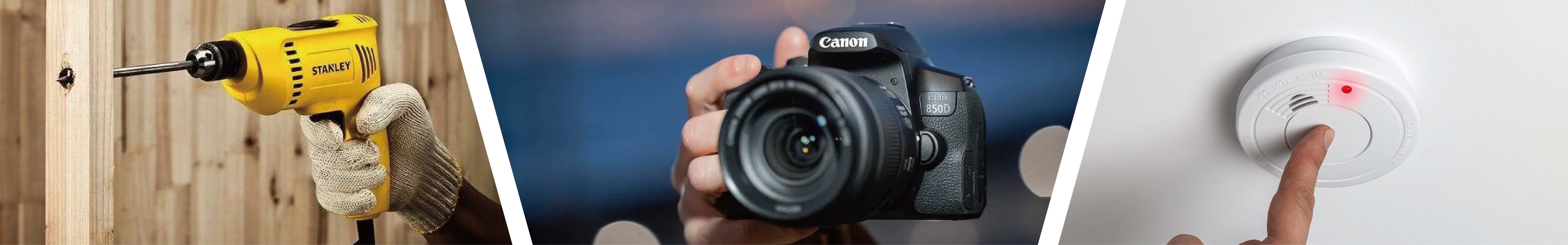 pkcell battery application in power tools and camera